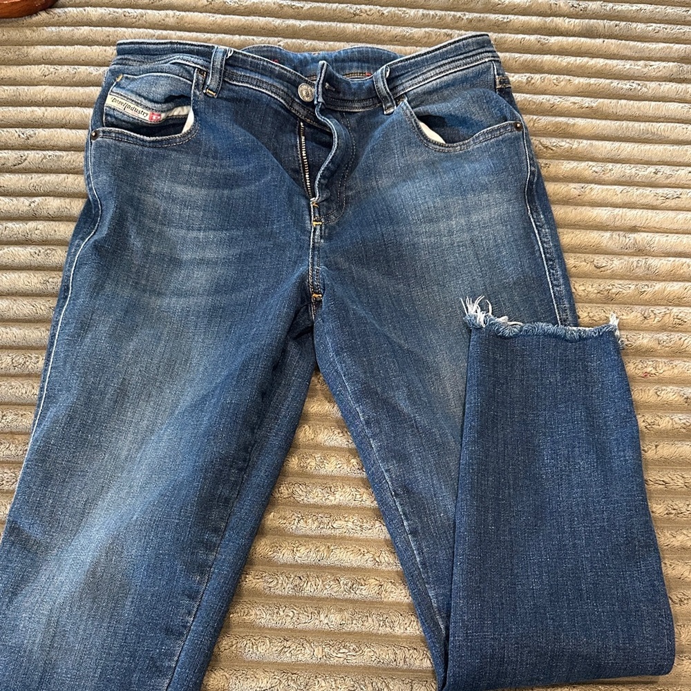 Diesel Dark Blue Ankle Jeans